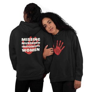 MMIW with hand | Red Hand Front Back | Heavy Hoodie