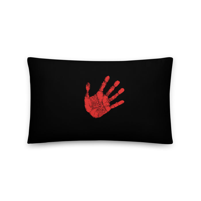 Red Hand - Missing Murdered Indigenous Women | Basic Pillow