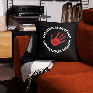 Red Hand - Missing Murdered Indigenous Women | Basic Pillow