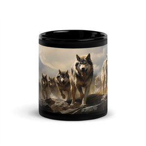 The Pack | Black Glossy Mug