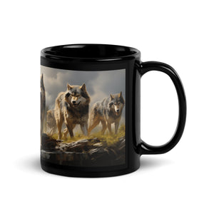 The Pack | Black Glossy Mug