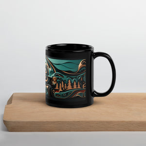 Westcoast Transition | Black Glossy Mug