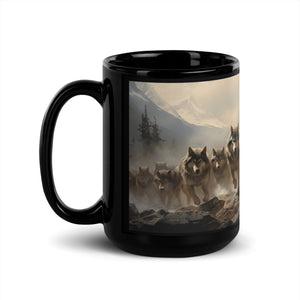 The Pack | Black Glossy Mug