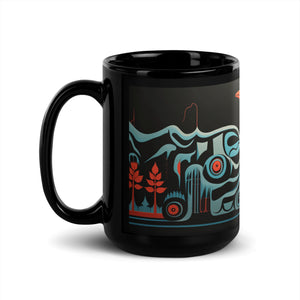 Digital Raven | Black Glossy Mug