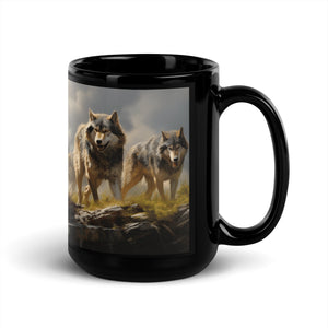 The Pack | Black Glossy Mug