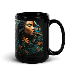 Mother of Earth | Black Glossy Mug