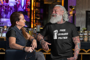 Free Leonard Peltier - fist | Lightweight Tee