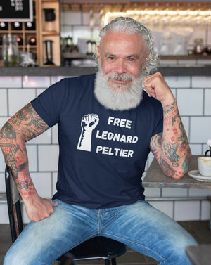 Free Leonard Peltier - fist | Lightweight Tee