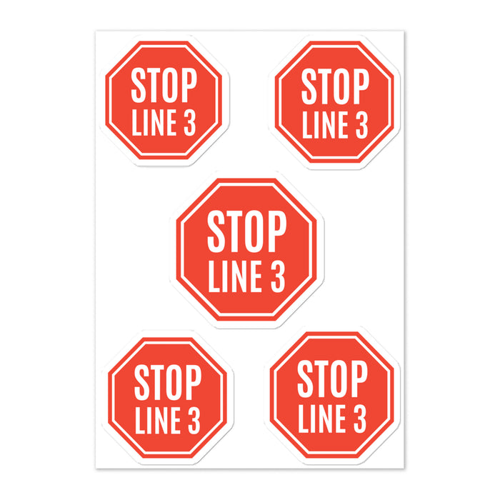 Stop Line 3 | Sticker sheet