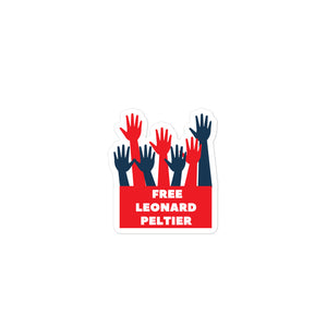 Free Leonard Peltier - Supporting Hands | Sticker