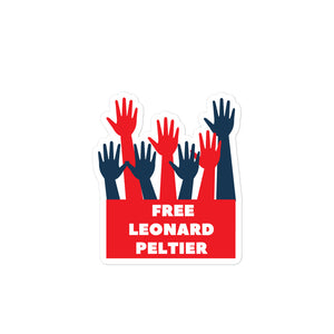 Free Leonard Peltier - Supporting Hands | Sticker