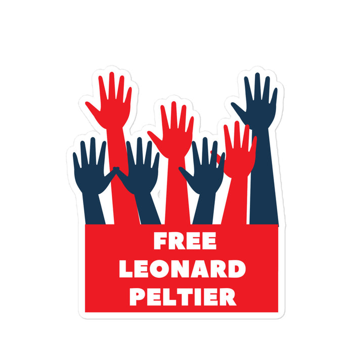 Free Leonard Peltier - Supporting Hands | Sticker