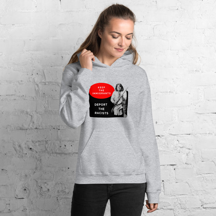 Keep the Immigrants Deport the Racists - Geronimo | Heavy Hoodie