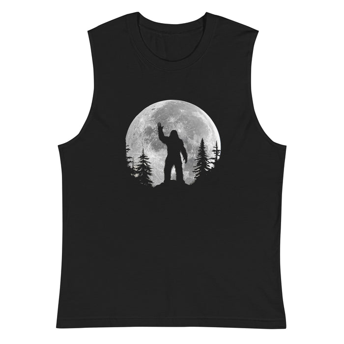 Sasquatch Waving | Muscle Shirt