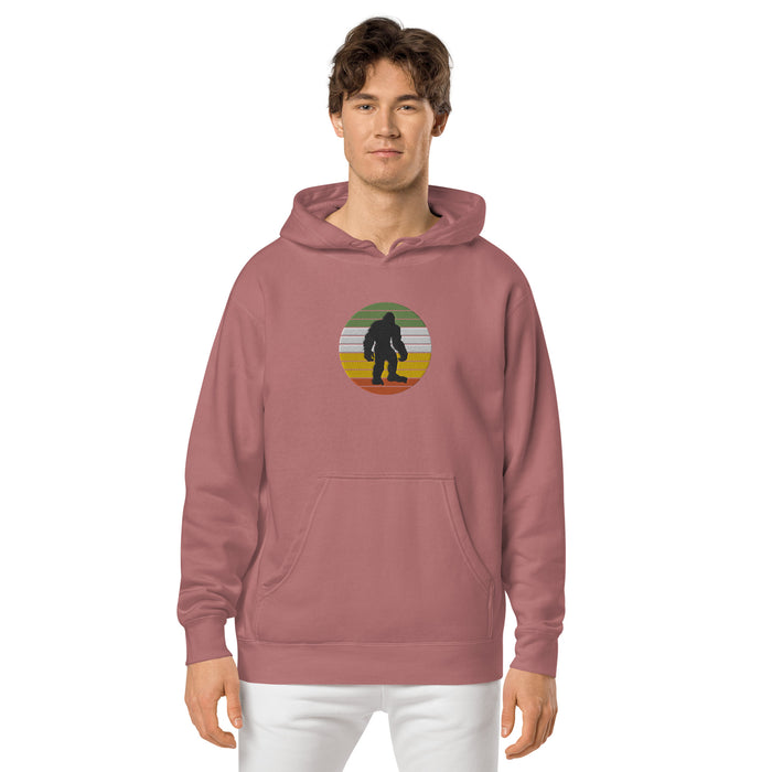 Retro Sasquatch | Pigment-dyed hoodie