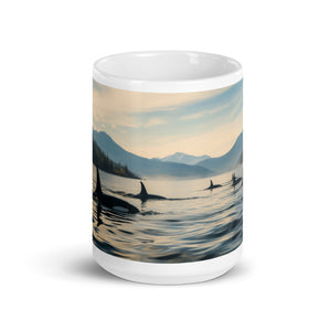 Killer Whales | White Glossy Mug