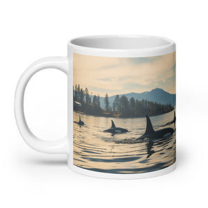 Killer Whales | White Glossy Mug