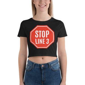 Stop Line 3 | Crop Tee