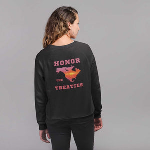 Honor the Treaties - Badge on Back | Sweatshirt