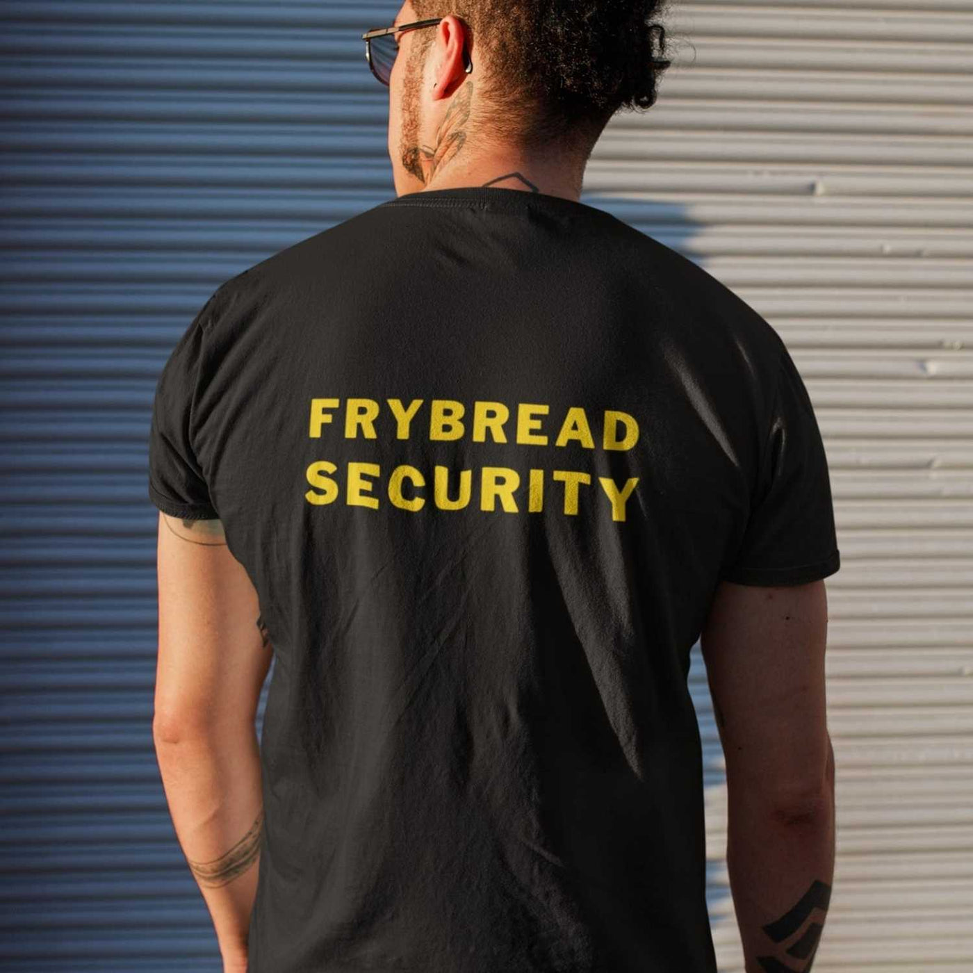 Fry Merchandise Fry Bread Security - Badge on Back | Lightweight Tee – Native American ...
