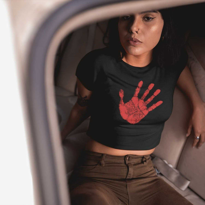 Red Hand - Supporter of MMIW | Crop Tee