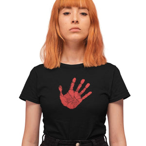 Red Hand - Supporter of MMIW | Fitted Tee