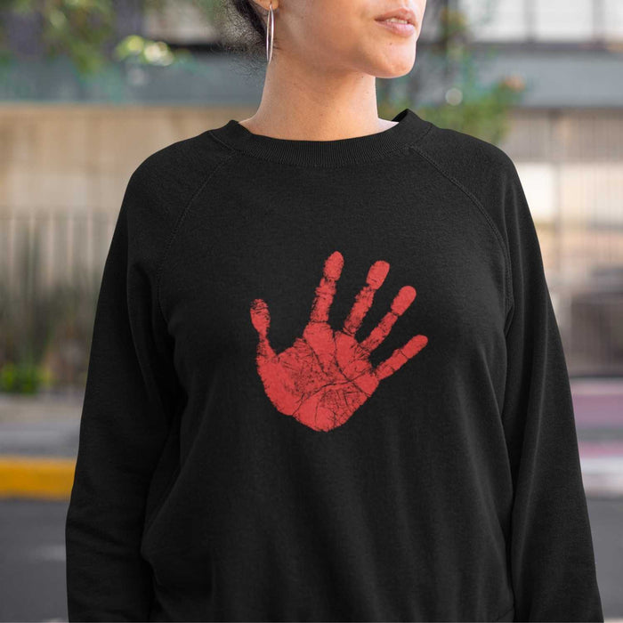 Red Hand - Supporter of MMIW | Sweatshirt