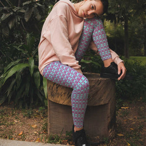 Southwest - Pink/Blue | Casual Leggings