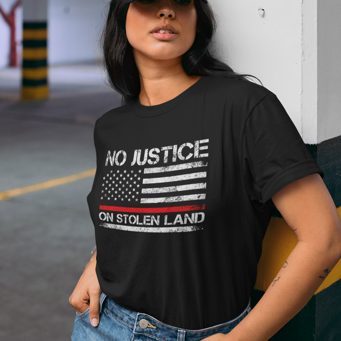 No Justice on Stolen Land | Lightweight Tee