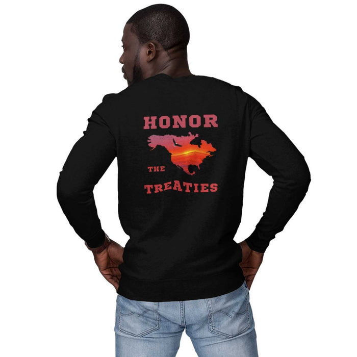Honor the Treaties - Badge on Back | Sweatshirt