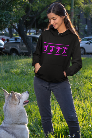 Kokopelli Dance - Hot Pink | Heavy Hoodie