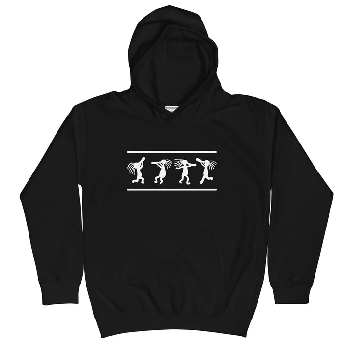 Kokopelli Dance - White | Youth Hoodie