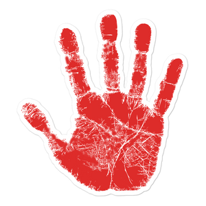 Red Hand - Supporter of MMIW | Sticker
