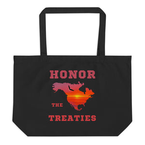 Honor The Treaties - Eco Friendly | Large Tote Bag