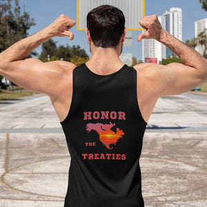 Honor the Treaties - Badge on Back | Muscle Shirt