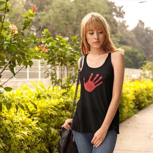 Red Hand - Supporter of MMIW | Racerback Tank Top