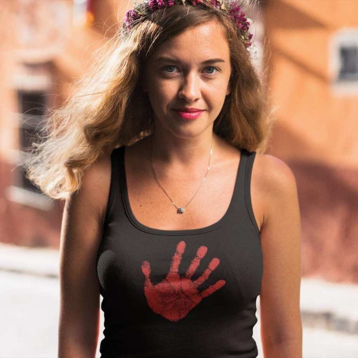Red Hand - Supporter of MMIW | Racerback Tank Top