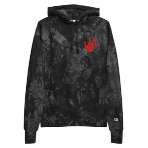 Red Hand - Supporter of MMIW | Champion Tie-Dye Hoodie
