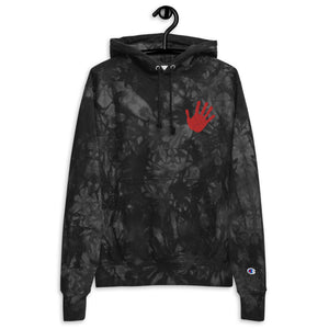 Red Hand - Supporter of MMIW | Champion Tie-Dye Hoodie