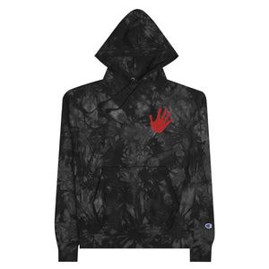 Red Hand - Supporter of MMIW | Champion Tie-Dye Hoodie