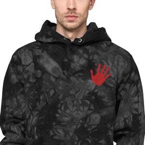 Red Hand - Supporter of MMIW | Champion Tie-Dye Hoodie