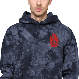 Shaman's Hand - Red | Champion Tie-Dye Hoodie