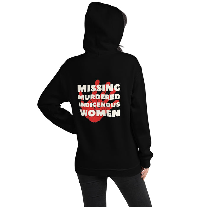 MMIW with hand | Red Hand Front Back | Heavy Hoodie