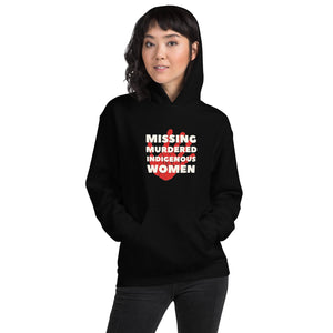 MMIW with hand | Red Hand Back | Heavy Hoodie