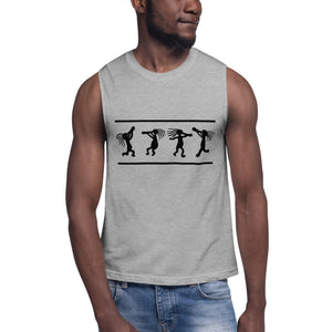 Kokopelli Dance - Black | Muscle Shirt