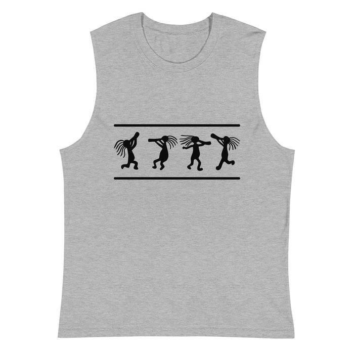 Kokopelli Dance - black | Muscle Shirt