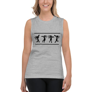 Kokopelli Dance - black | Muscle Shirt