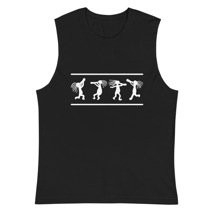 Kokopelli Dance - white | Muscle Shirt