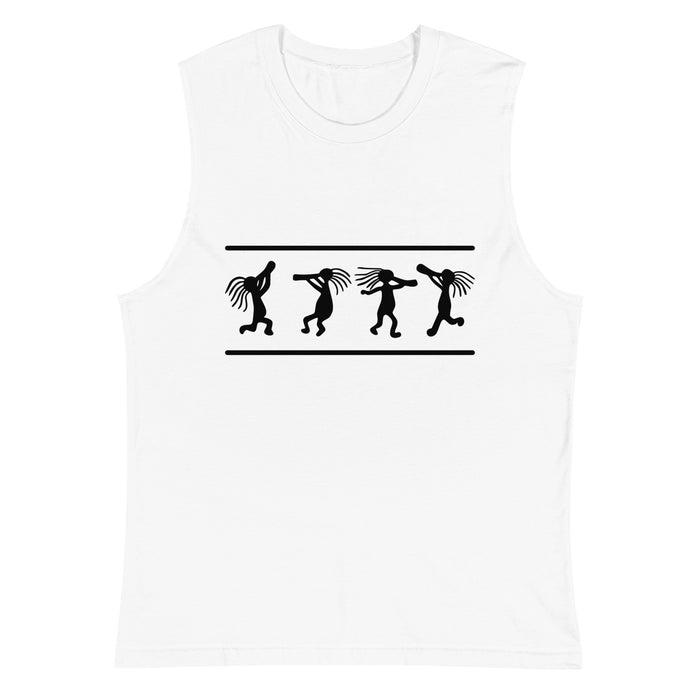 Kokopelli Dance - Black | Muscle Shirt