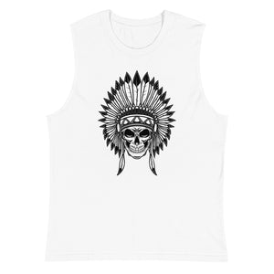 Native American Skull - black | Muscle Shirt